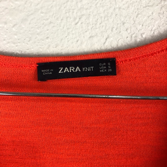 Zara Knit Embroidered Wrap Dress - Picture 3 of 10